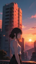 夕陽のスポットライト