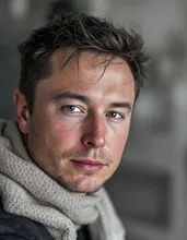 Elon Musk's Futuristic Selfie: A Snapshot of the Tech Titan's Bold Vision — DOGEさんのAIイラスト