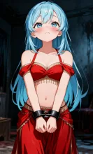 可愛い赤いｱﾗﾋﾞｱﾝ･ﾅｲﾄの奴隷少女 — 少女ｱﾗﾋﾞｱﾝ･ﾅｲﾄ愛好会さんのAIイラスト