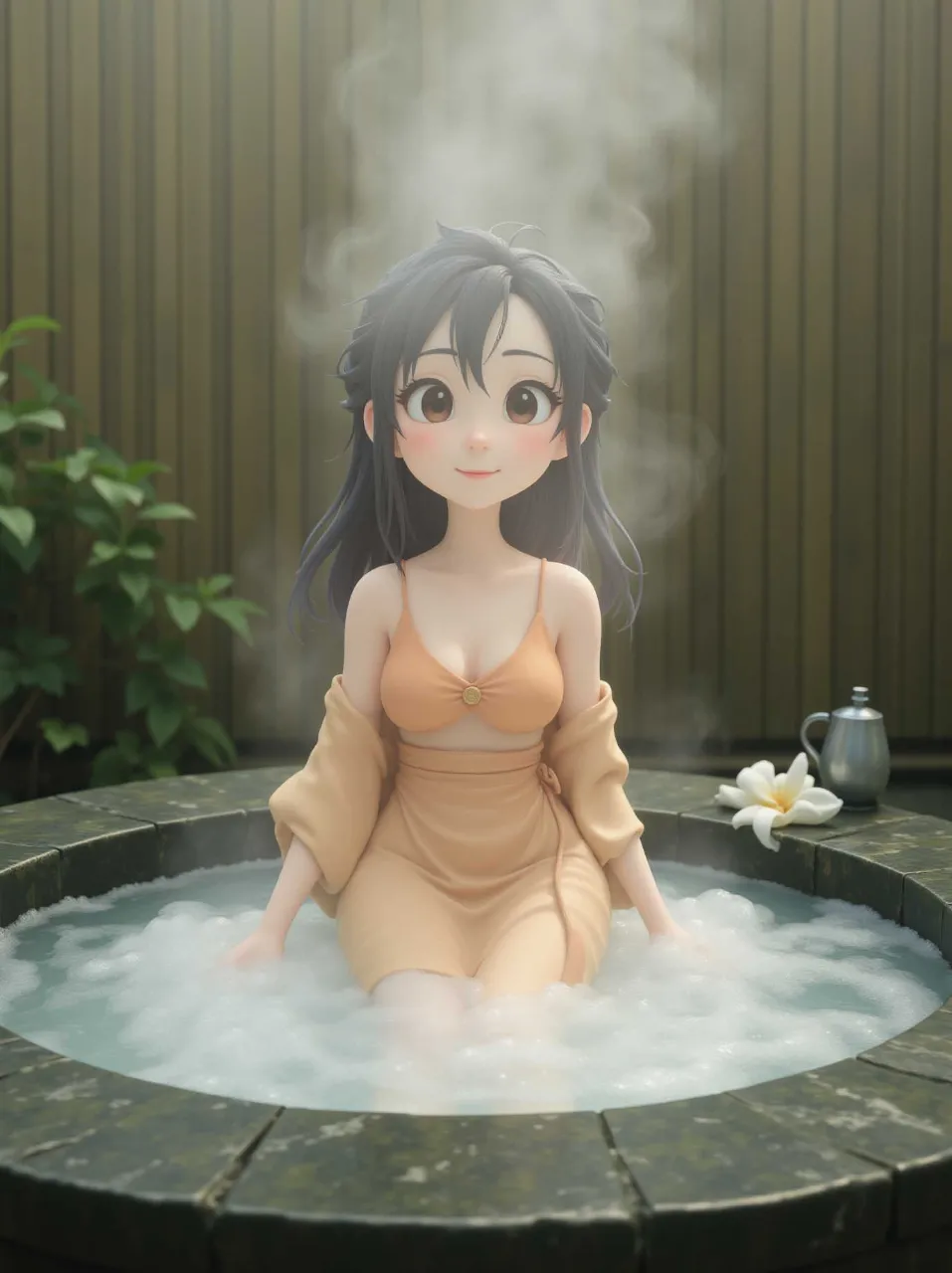 古井戸温泉の女将 貞子です。