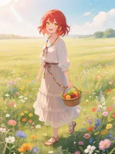 美しい草原の中で