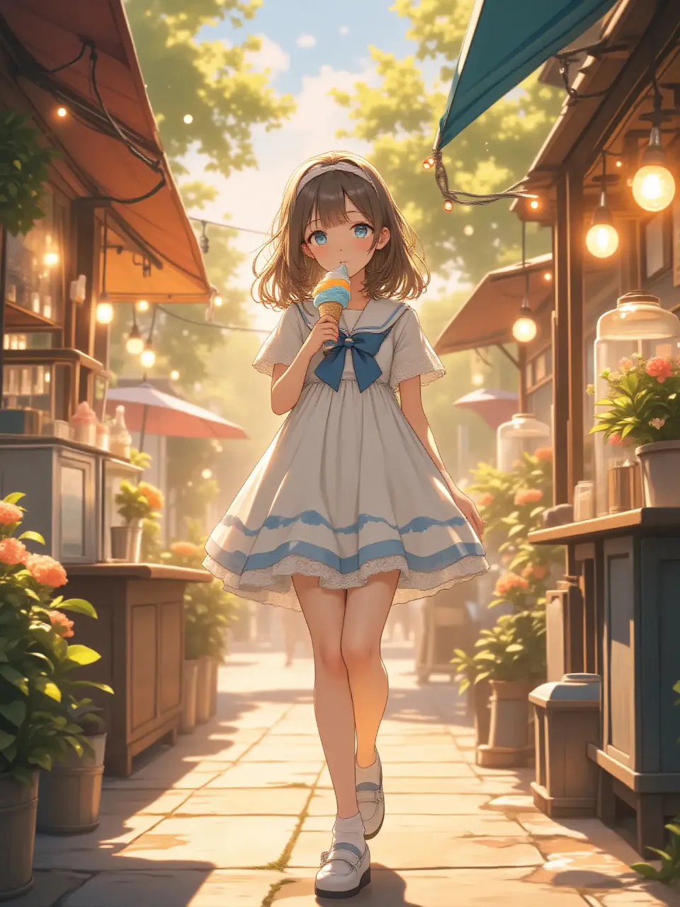 ソフトクリームの稚奈。