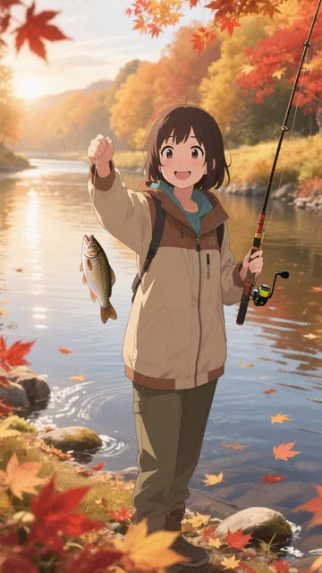 見て、釣れたよ😆