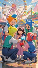 Amusement park — haru_さんのAIイラスト