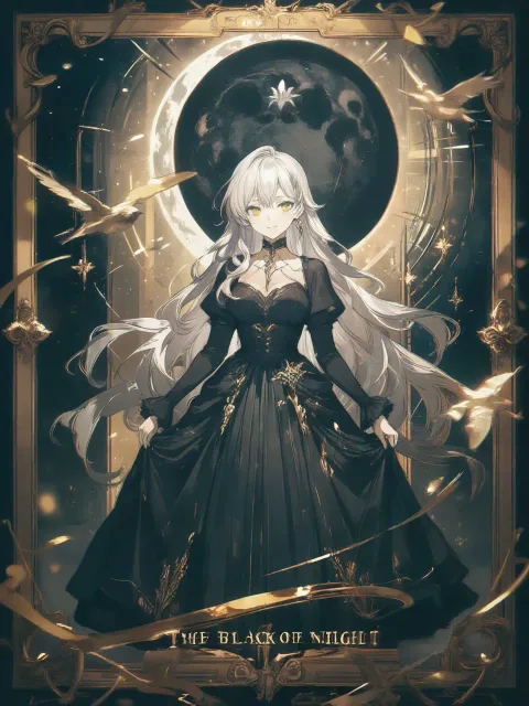 黒い月と金の夜