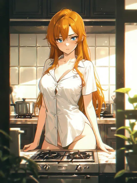 Draw her in just a blouse.… - ブラウスだけ