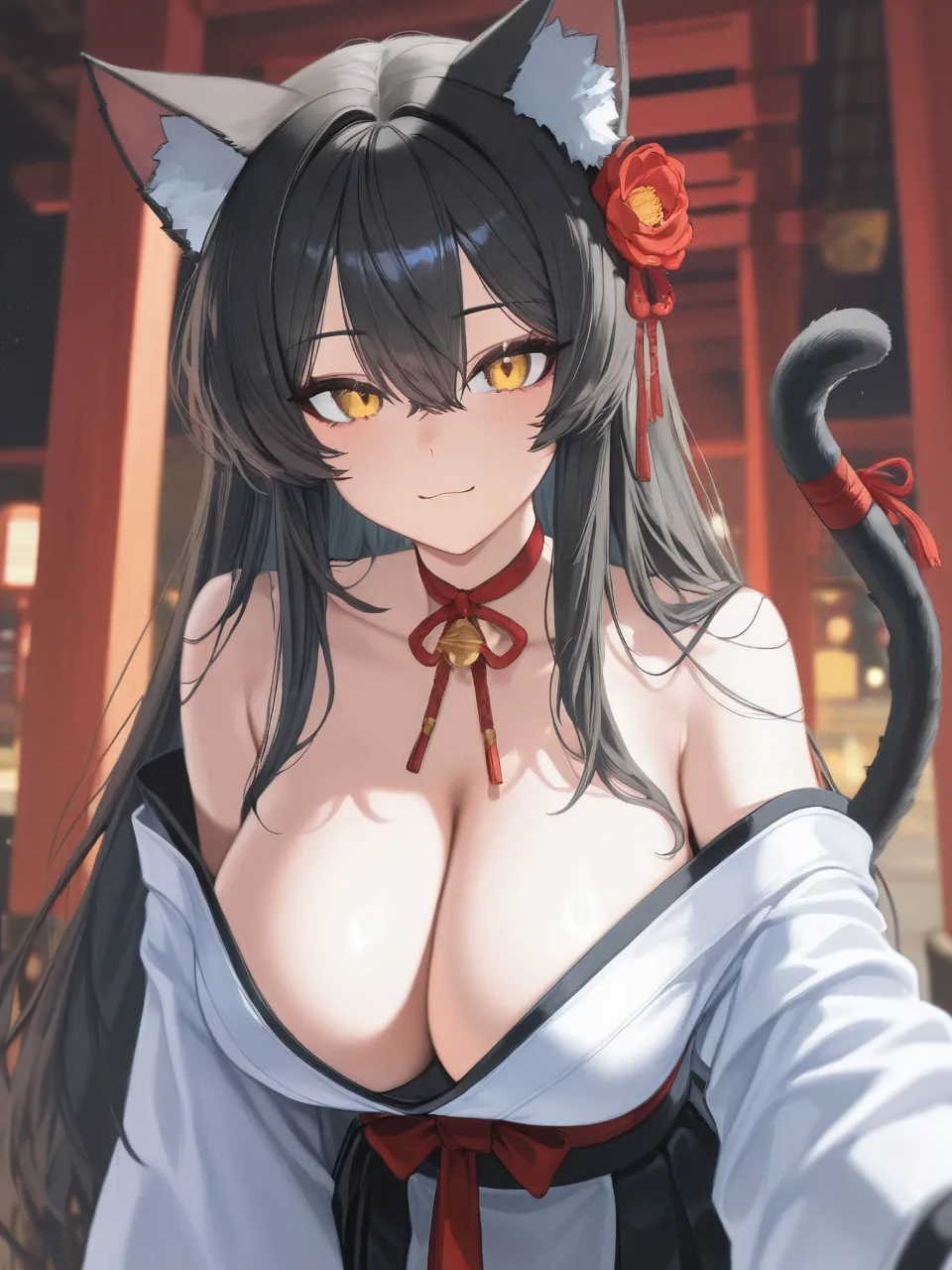 「にやぁ……？」