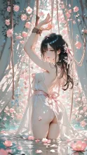 花霞の中の束縛 — うーひーさんのAIイラスト