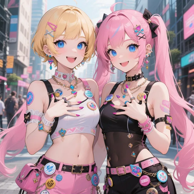 仲良しギャル姉妹