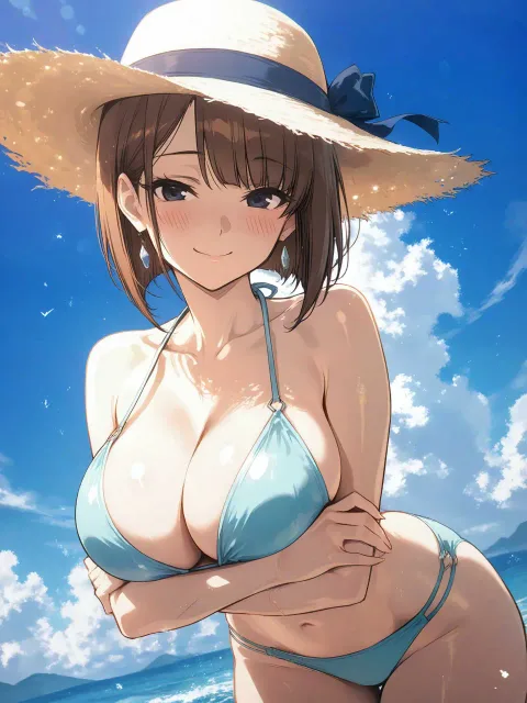 「海…来てよかった❤️」