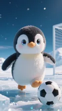 ペンギンくんのマイブーム⚽️
