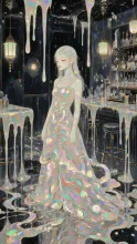 pearl melting dress