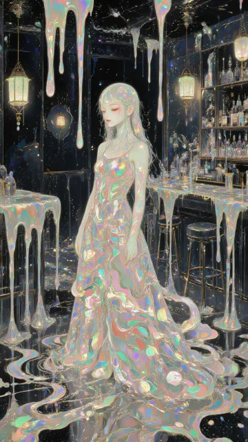 pearl melting dress