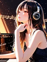 Eden of Ecstasy — ピアノイラストのAIイラスト|SUPPART