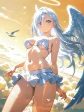 雲の擬人化·空に浮かぶ島で の投稿作品