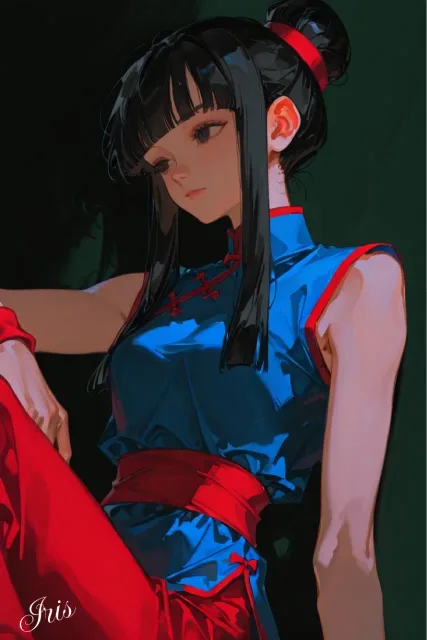 AI Artwork - Iris Sapphiris