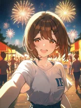 ほら！夏祭り楽しも？ — ひまじんさんのAIイラスト