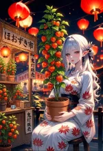 初めての人族の鬼灯市に緊張