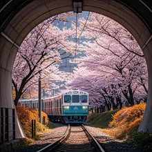 迫り来る電車 — N.I.さんのAIイラスト