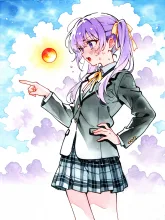 ２２‪ε：ヴィオラ／藤倉紫音（夏の暑すぎる校庭別アレンジ⑤） — Erise～エリーゼ～さんのAIイラスト