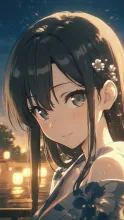 夕涼みの浴衣·初夏チャレンジ の投稿作品