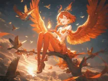 フェニックス·炎の翼を纏う不死鳥 の投稿作品