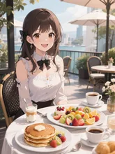 優雅な朝食