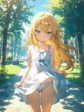 白ワンピ·夏の木漏れ日 の投稿作品