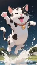 牛柄＋ピンクの肉球＝優勝🏆️