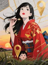 見つけた📍 — PONJINさんのAIイラスト