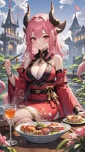 美味しい食事 — リトルさんのAIイラスト