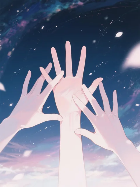acgn、Five fingers intact