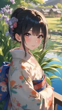 花菖蒲の咲く池·初夏チャレンジ の投稿作品