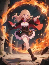 魔法使いの修行中、陽子