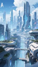 画像生成チャレンジ·未来都市 の投稿作品