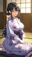 和服には黒色ですよね