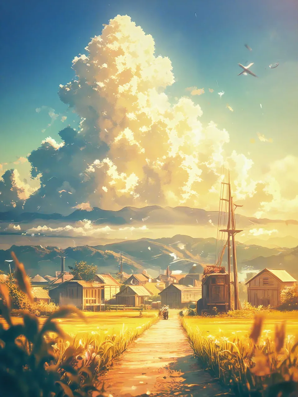 幻月の再光プロ - 夕焼けと入道雲 / フジ
