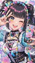 黒髪ロリカワギャル💕📱で自撮り💕