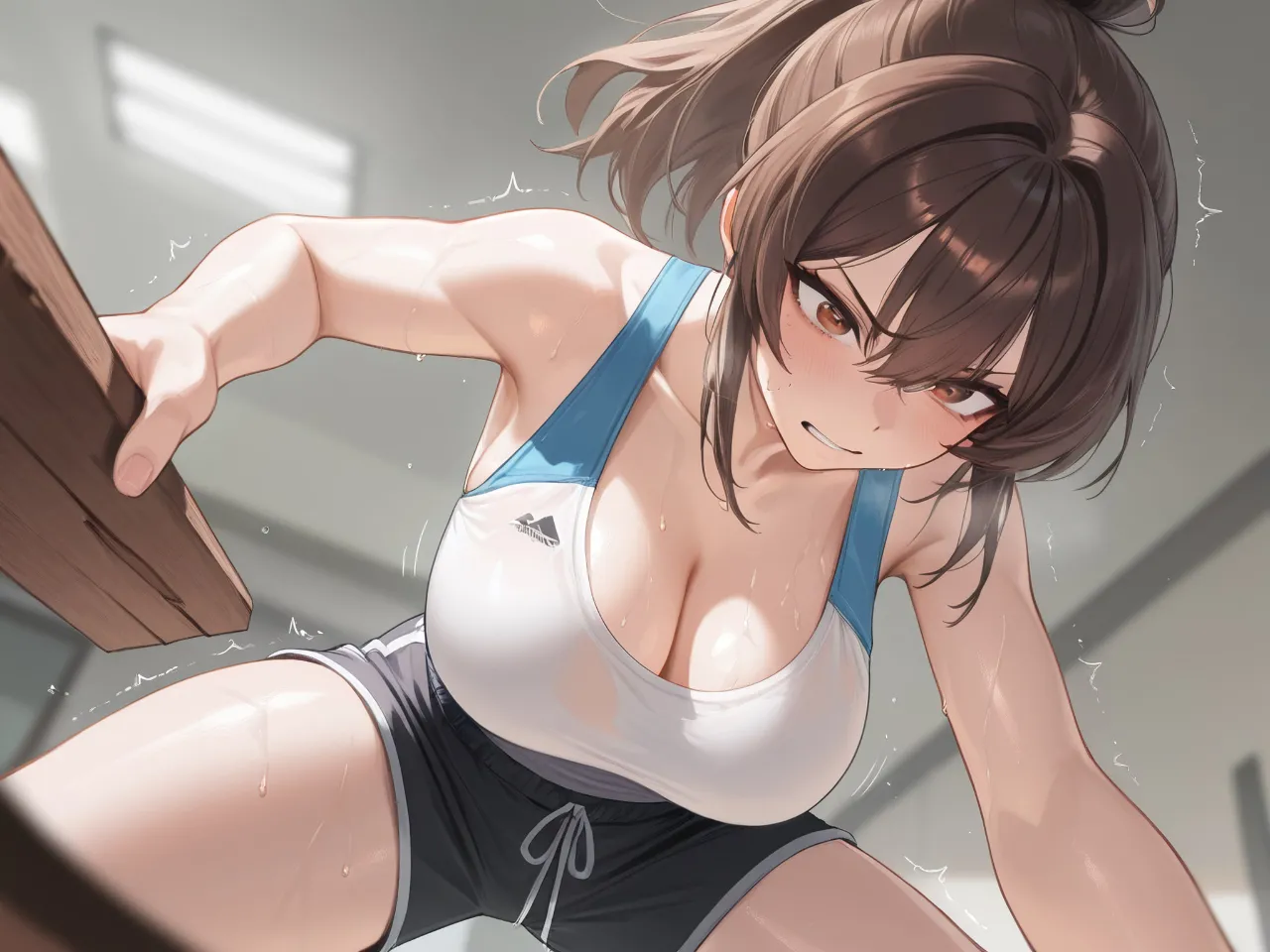 筋トレ中