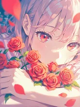薔薇の似合う少女。