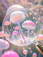 水晶のような菌