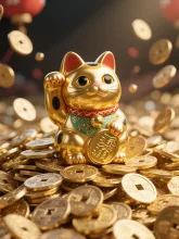 黄金の招き猫