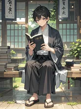 文学少年 — 七草粥さんのAIイラスト