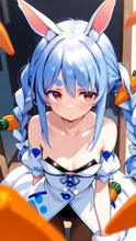 うさ耳ですね_( ˙꒳​˙_🥕)ｺﾝﾍﾟｺ — ああさんのAIイラスト
