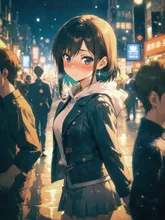 町中で彼女と待ち合わせ中……いた！！🫨