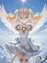 雲の擬人化·空に浮かぶ島で の投稿作品