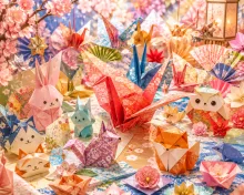 折り紙アート·いろどりの折り紙 の投稿作品