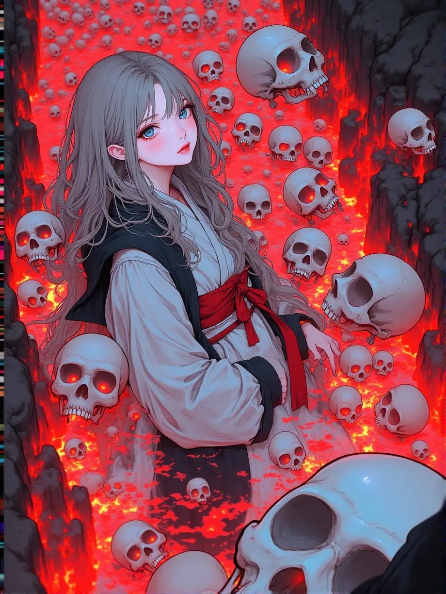 業火の川 — 緋鞠さんのAIイラスト