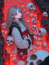 業火の川 — 緋鞠さんのAIイラスト