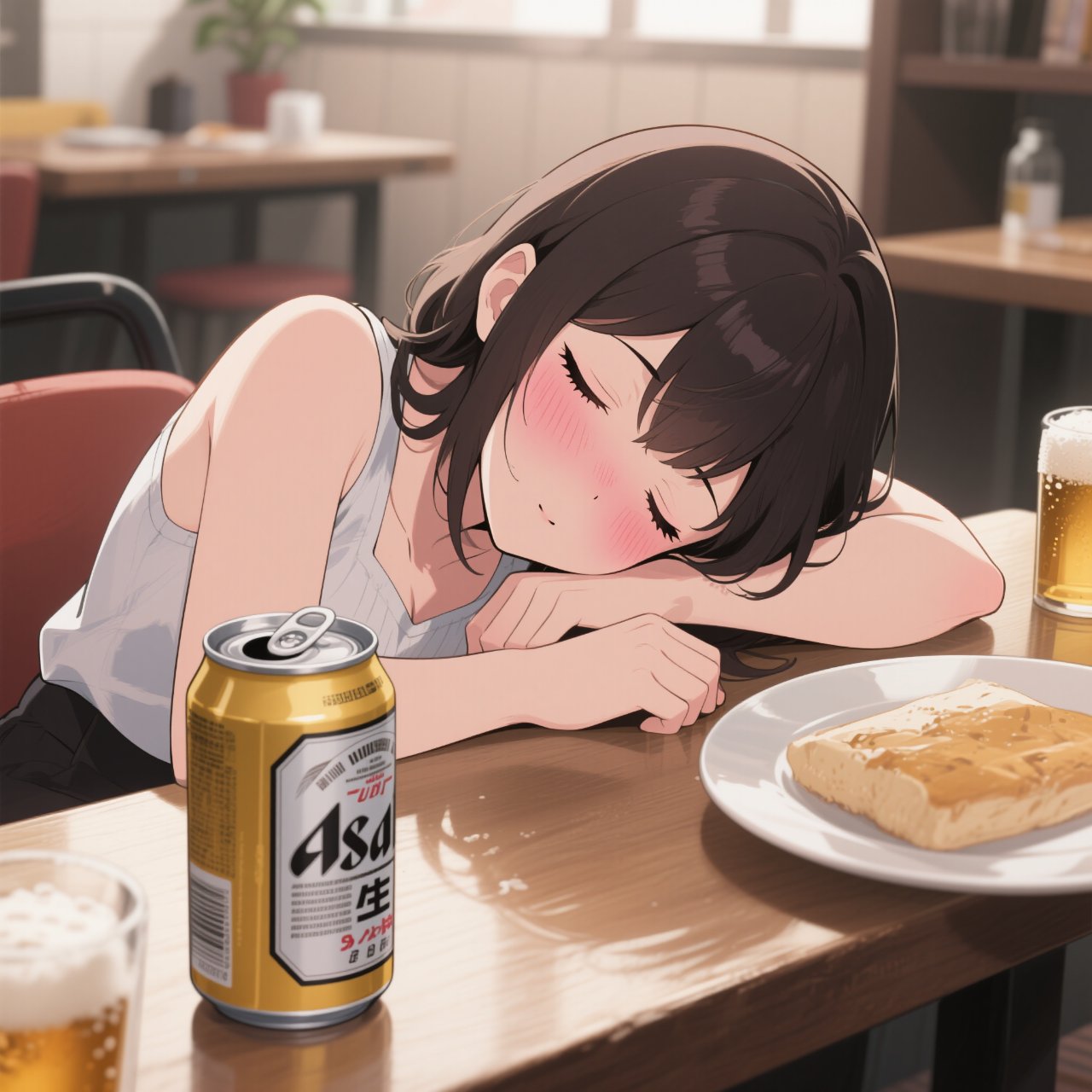 寝ちゃいました。